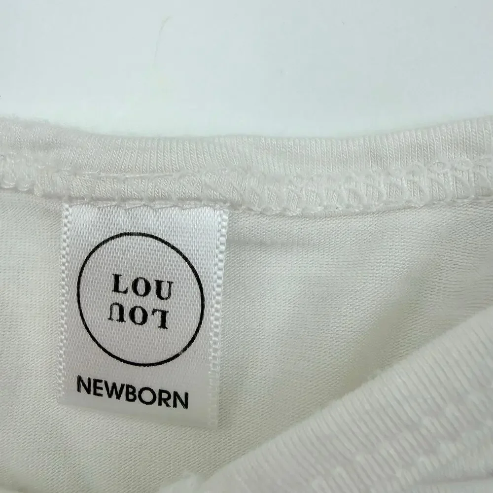 Lou Lou & Co. White Know Gown, Size NB